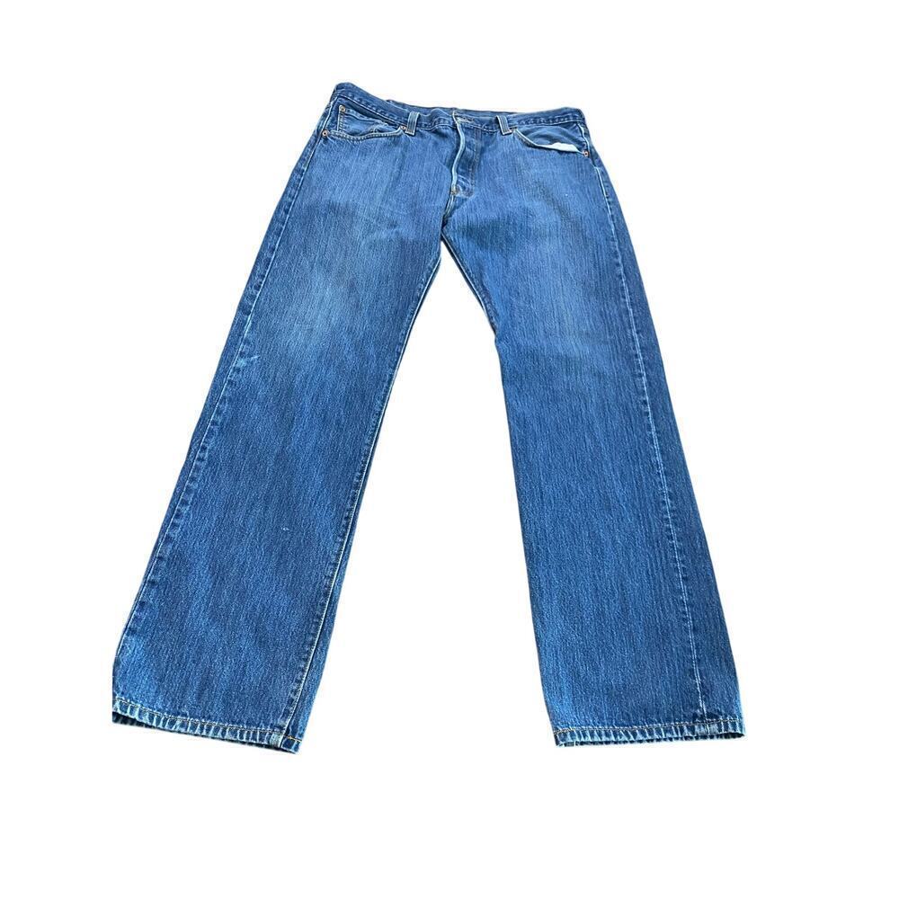 Levi's 501 Men's Levi's Button Fly Straight Leg Denim Jeans Size 38X34